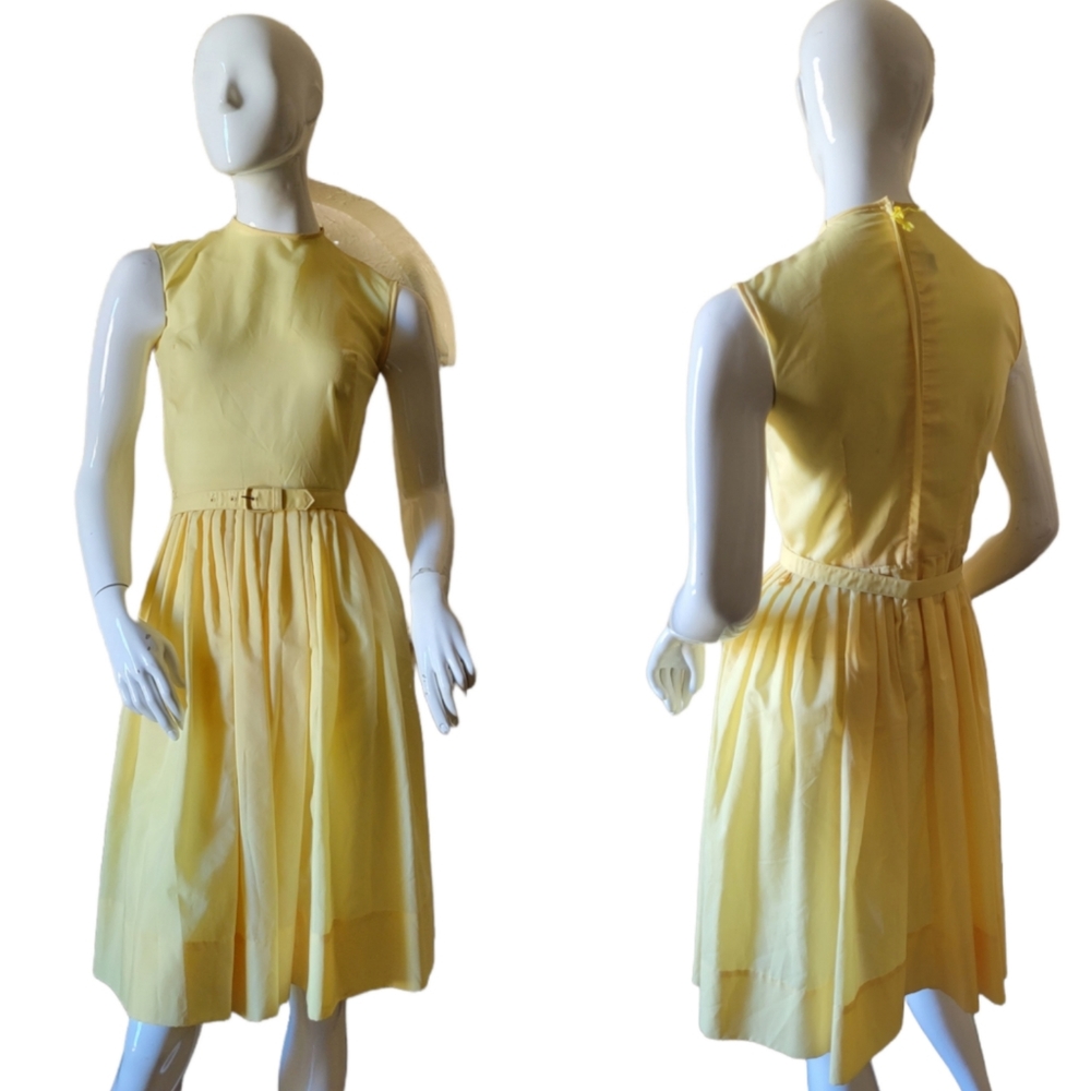 Fritzi Of California 70s yellow summer dress Vintage